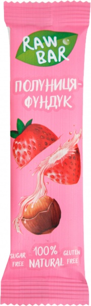 Батончик Sunfill клубника-фундук 35 г 