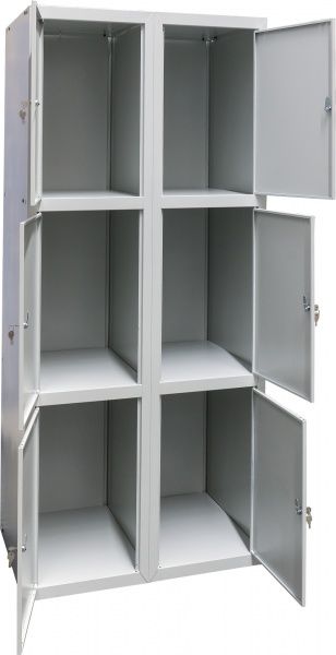 Металлический шкаф ячеечный (камера хранения) Ferocon ЯШМ-26-01-08х18х05-7035 