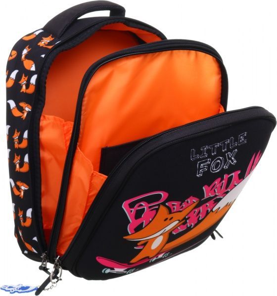 Ранець шкільний Bagland Turtle Littel Fox Move чорний суб.1037 (13470)