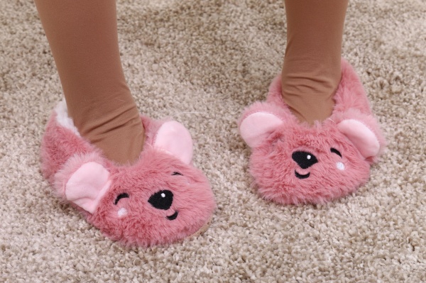 Капці дитячі для дівчинки Maxwin KIDS Звірята Кролик р.29-31 рожевий 