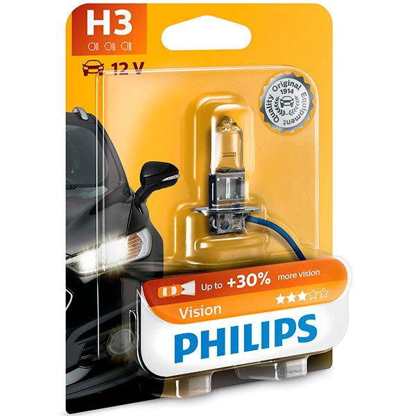 Лампа галогенная Philips (12336PRB1) H3 PK22s 12 В 55 Вт 1 шт 3950