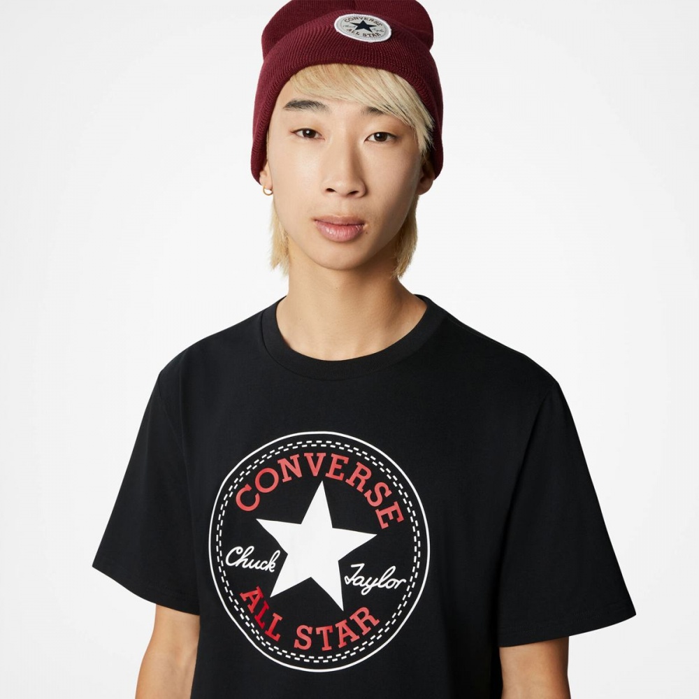 Футболка Converse Chuck Patch Tee 10025459-001 р.XS чорний