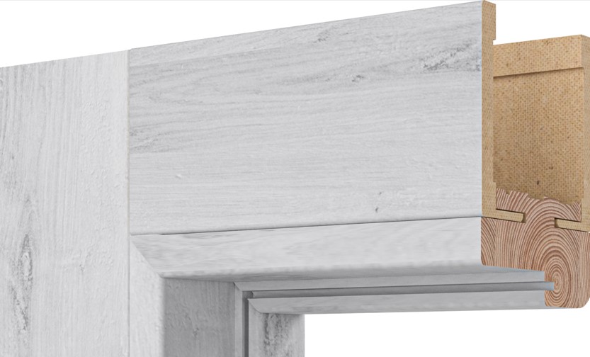 Перемычка Rodos Grand Lux + ХДФ 800x38 мм дримвуд серый