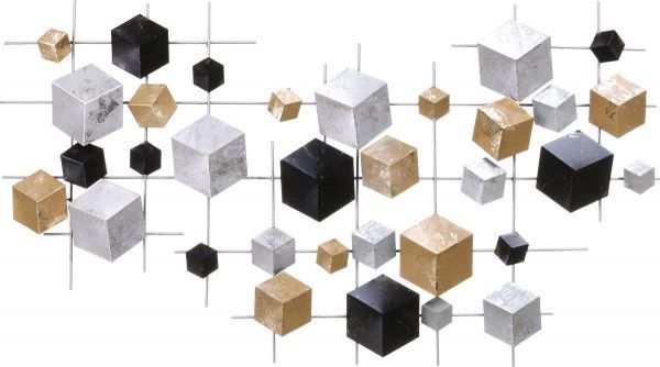 Декор настенный Chocolate 91x50 см черный/золото 