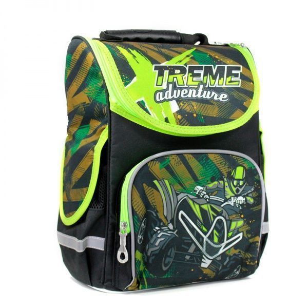 Ранец школьный Leader ортопедический Мото 988277