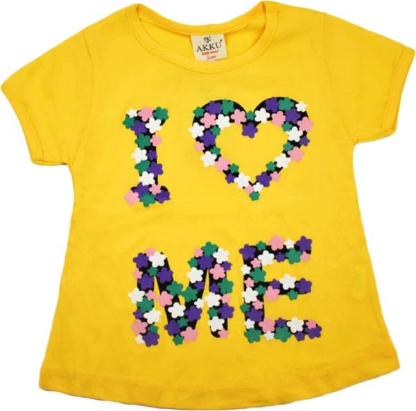 Футболка AKKU 9109 квіточки р.116 жовтий 