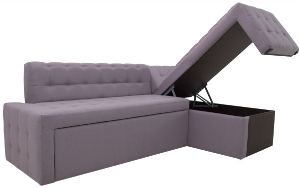 Уголок кухонный Кедр КАРАТ раскладной Г розовый