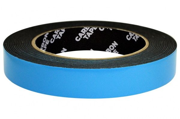 Двостороння клейка стрічка CARBON TAPE Auto Master 19 мм х 5 м чорний
