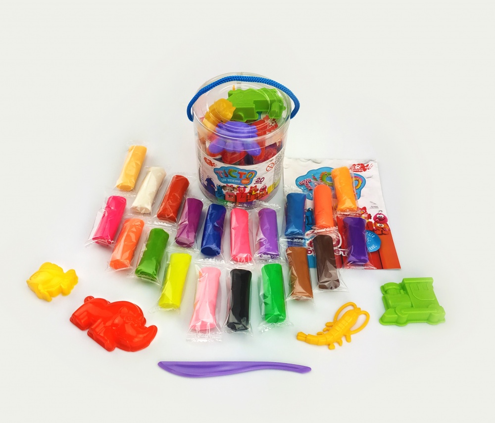 Тісто для ліплення ART Nota Bene 20 кольорів тубус