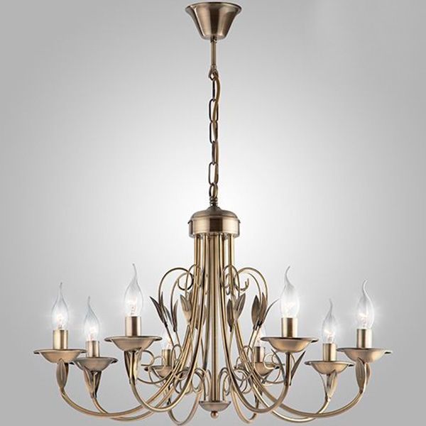 Люстра підвісна Strotskis Afina 8x60 Вт E14 антична бронза 60050/8 