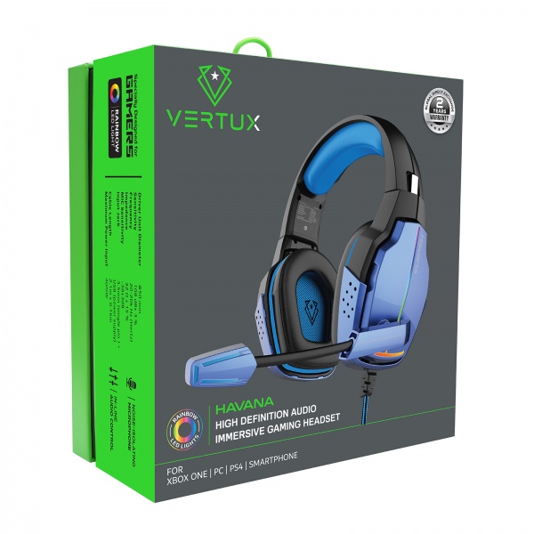 Навушники Vertux Havana 7.1 Mini Jack 3.5 мм blue (havana.blue) 