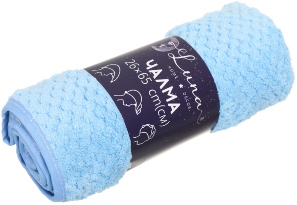 Чалма Solid 25x65 см голубой Luna 