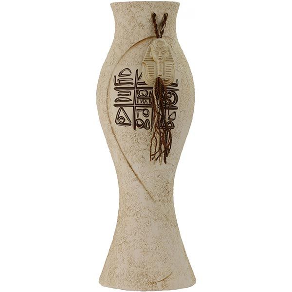 Ваза керамическая бежевая Дольчевелла 41х15 см