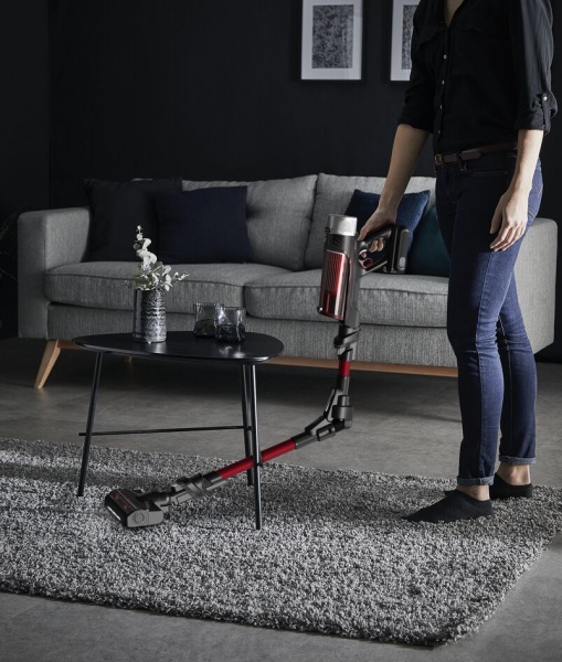 Пылесос аккумуляторный Rowenta X-Force 9.6 Animal RH2079WO black/red 