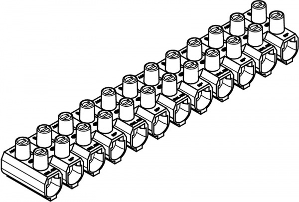 Колодка клемна подільна OBO Bettermann 12 полюсів 1000 В 2056590 