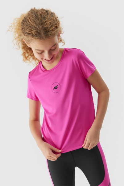 Футболка 4F TSHIRT FNK F433 4FJAW23TFTSF433-55S р.146/152 черный