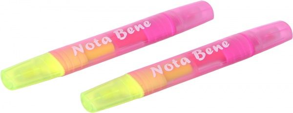 Маркер текстовий Nota Bene Pink Maccaron 2 шт. жовтий 