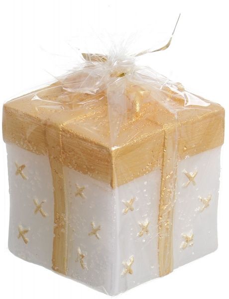 Свічка декоративна Подарунок золото 65х65 Pako-If