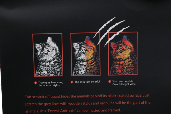 Скретч-картина Муркотик 40,5x28,5 см 