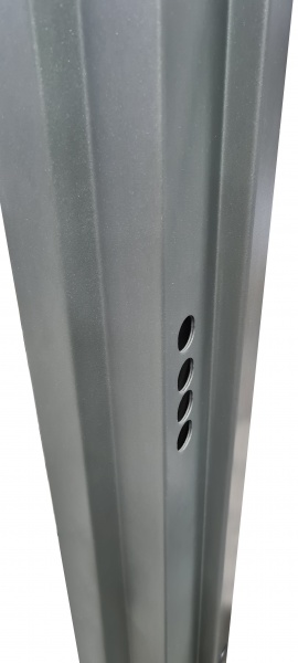 Двері вхідні Булат House-3 антрацит / бетон антрацит 2050x850 мм ліві