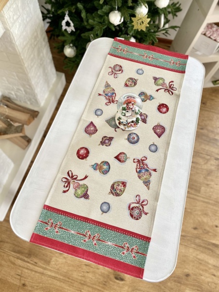 Дорожка (раннер) Елочные украшения 45x140 см Limaso 