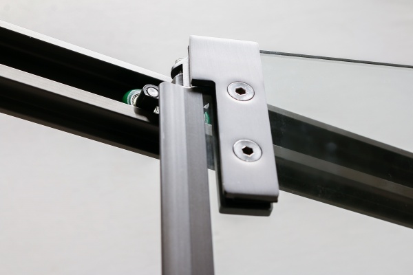 Душевое ограждение Scandispa NARVIK 110x110x200 серый никель 53Z12