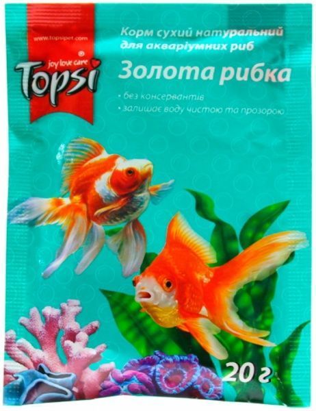 Корм Topsi Золотая рыбка 20 г