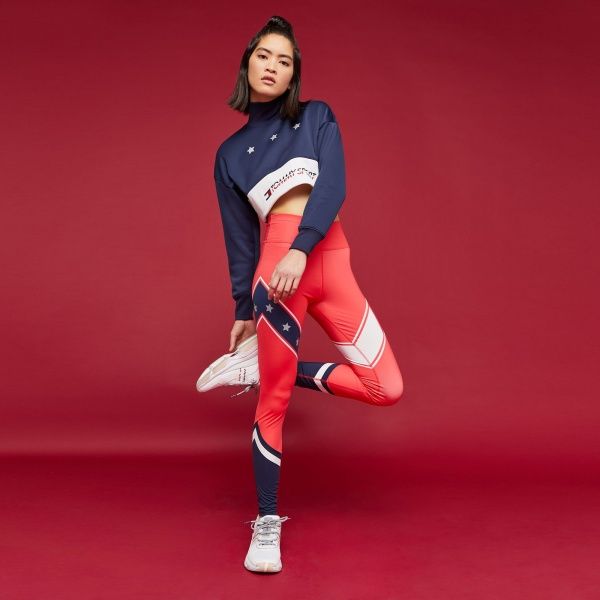Лосины Tommy Hilfiger BLOCK LEGGING STARS FULL LENGTH S10S100116603 L красный
