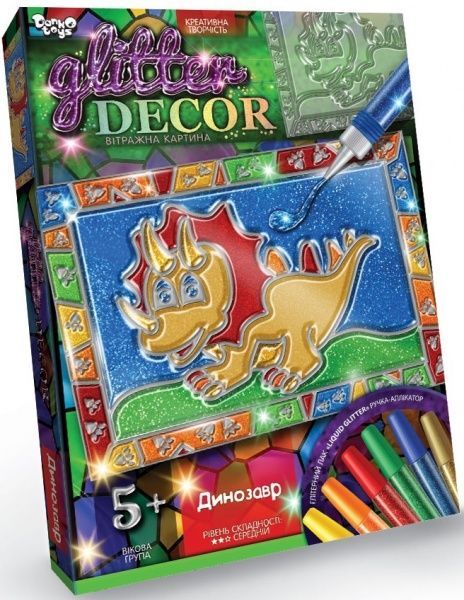 Набір для творчості Danko Toys GLITTER DECOR укр. (18) в асортименті