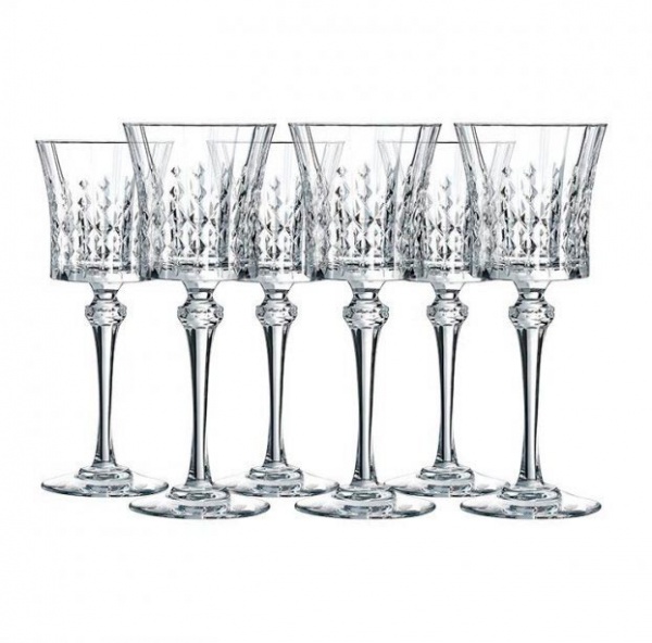 Набор бокалов для вина Lady Diamond 270 мл 6 шт. Cristal Darques 