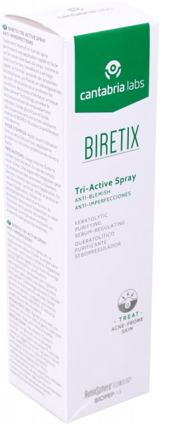Спрей Cantabria Labs три-актив для кожи с акне 100 мл 1