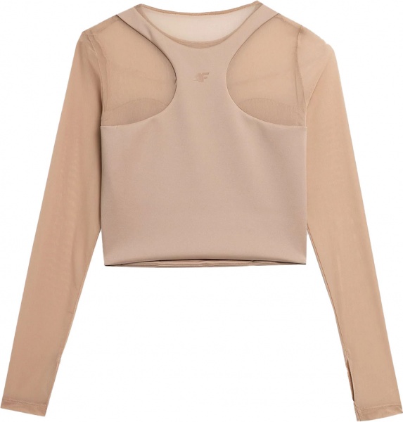 Футболка 4F LONGSLEEVE F034 4FSS22TLONF034-82S р.M бежевий
