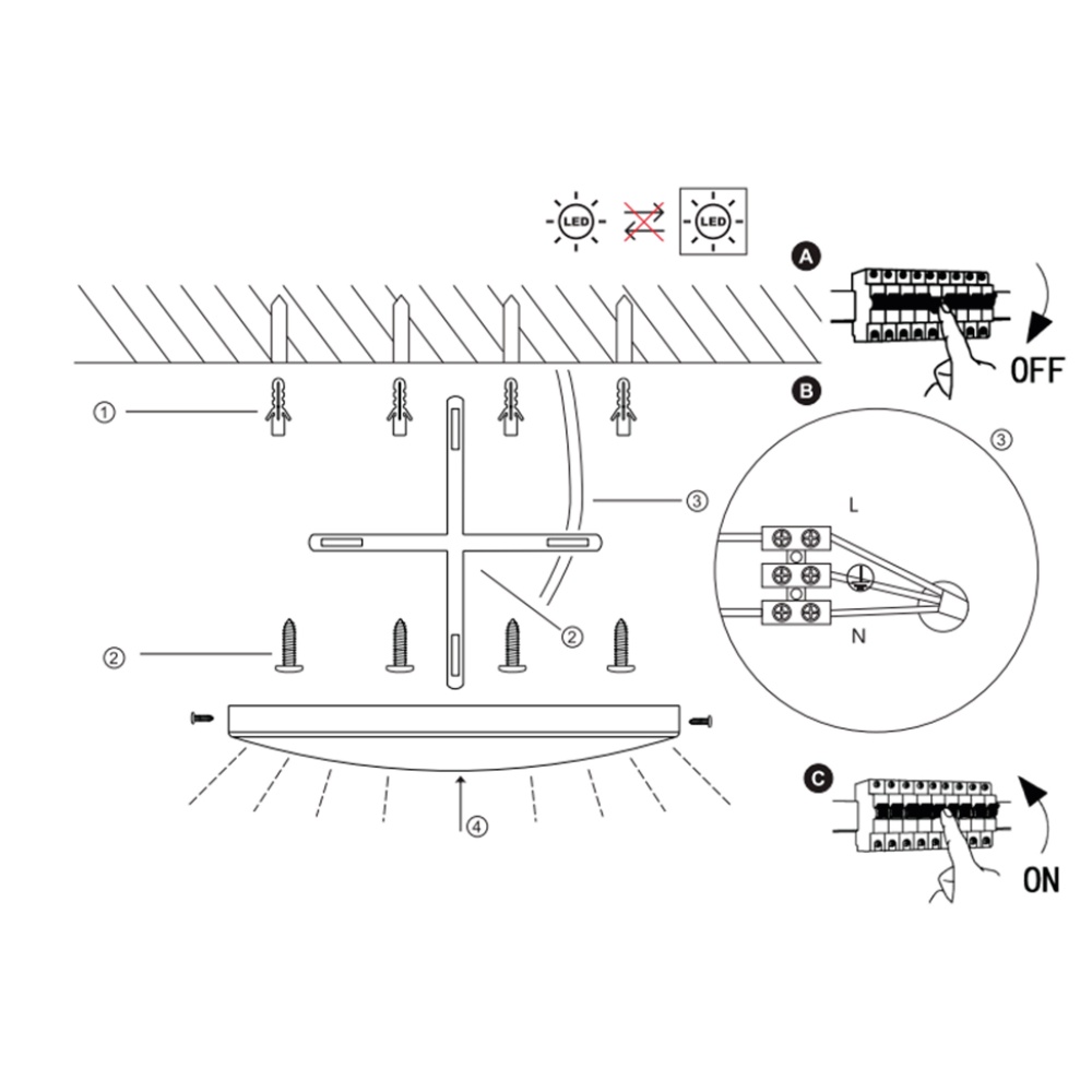 Люстра потолочная Miorro LED Erba 3x96 Вт LED-модуль белый 51-313-009