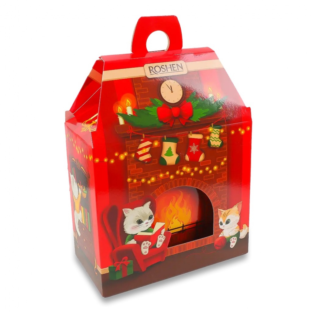 Набор подарочный Roshen Новогодний камин 667 г