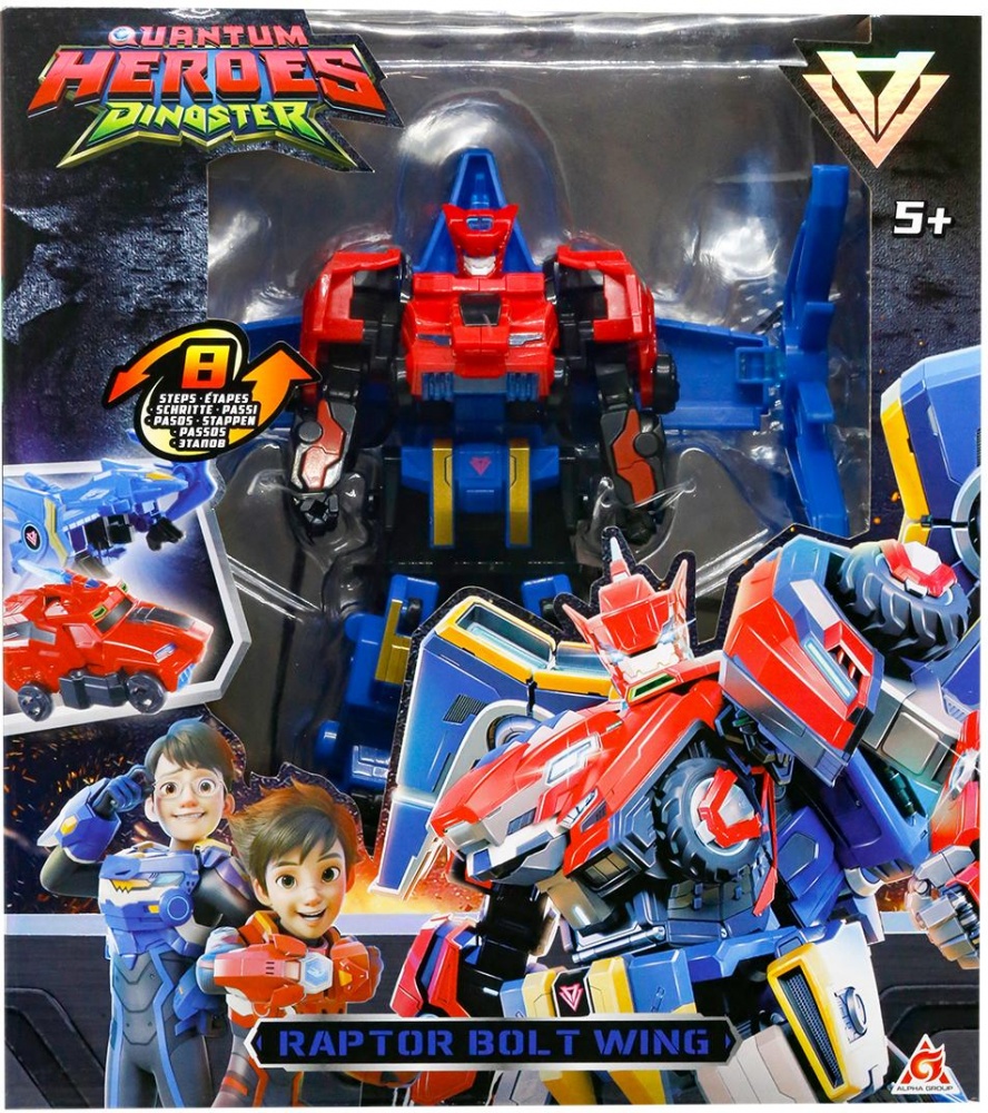 Игровой набор DINOSTER с роботом-трансформером Раптор Болт Винг EU580813
