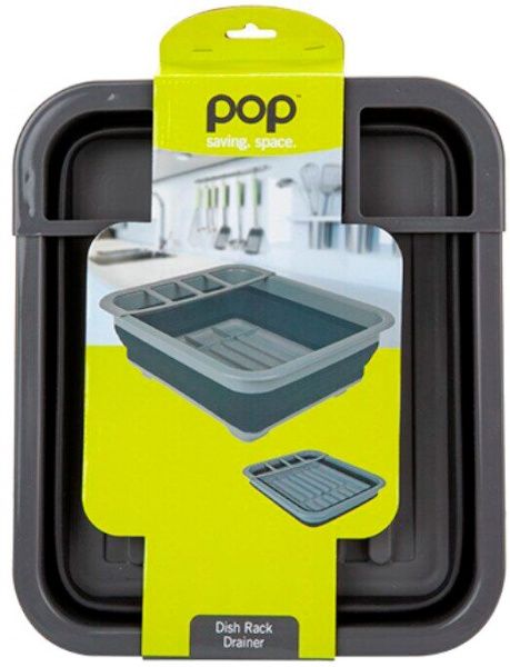 Сушарка для посуду Summit Pop Dish Rack Drainer Black/Grey 5035288154133