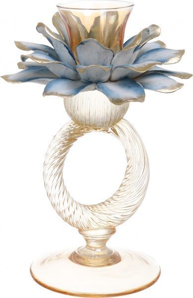 Свічник Pigna Oil 19х19х25 CD2270/OIL White cristal