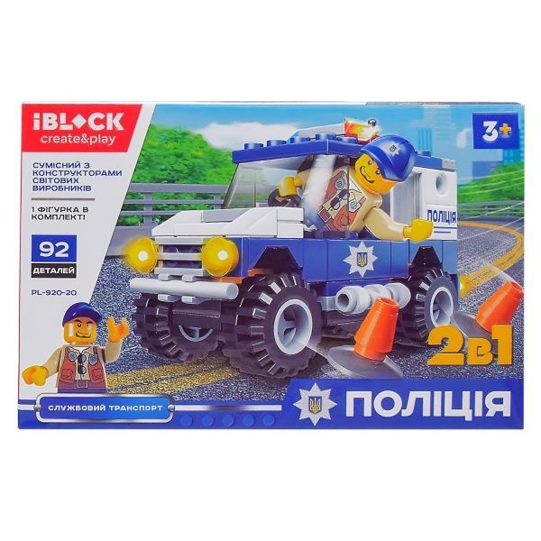 Конструктор Iblock Поліція 6 в асортименті PL-920-20