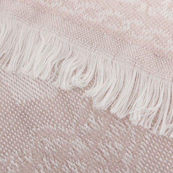 Плед Toledo 200x220 см рожевий із білим La Nuit 