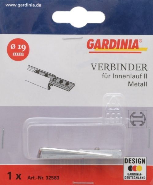 З'єднувач карниза Gardinia 32583 для d19 набірний 