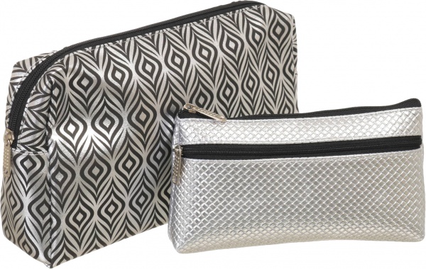 Набір косметичок AVL 36015 срібло 