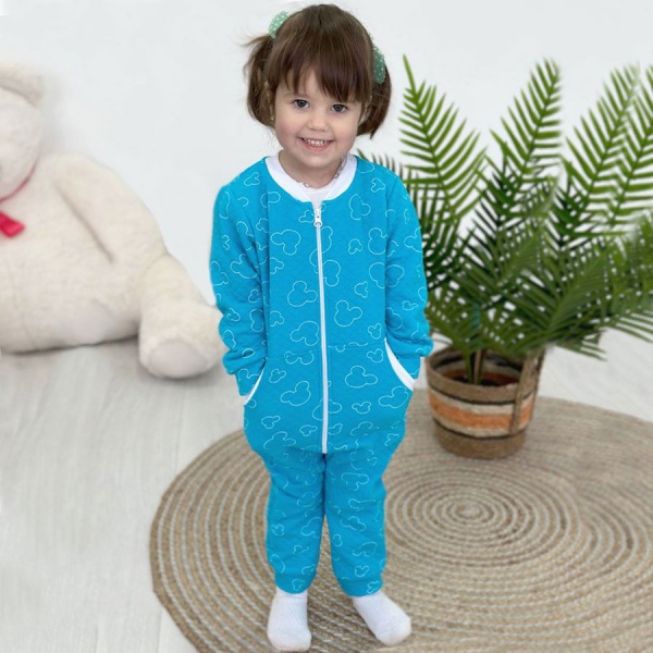 Ромпер-реглан для хлопчика Blanka Капітон р.86 блакитний 110120 