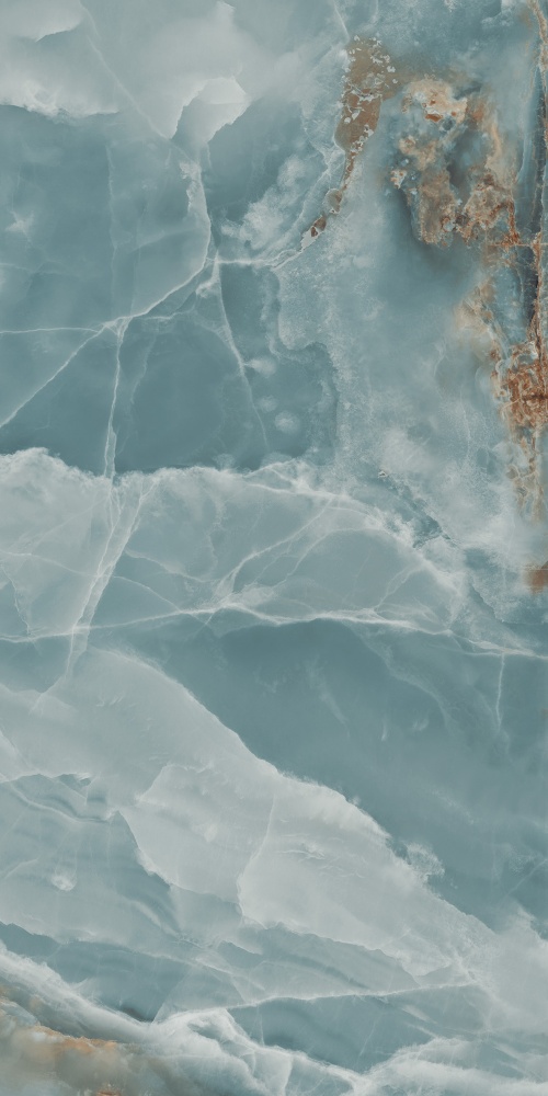 Плитка Cerossa Ceramica MARMO ONICE TEAL high glossy 60х120 см