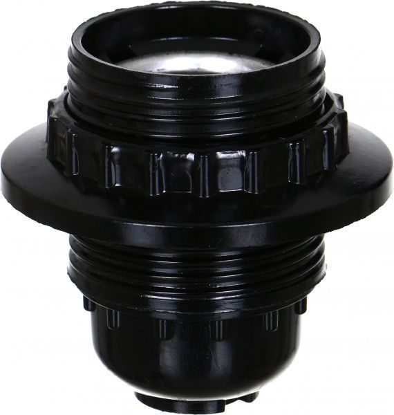 Патрон электрический UP! (Underprice) с гайкой 4 А E27 бакелит черный