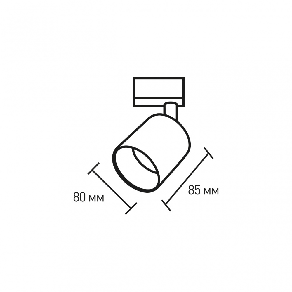 Трековый светильник Eurolamp LumiTube золотой LHT-GX53(golden)