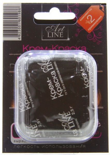 Фарба для брів і вій Art Line Proffssional чорний діамант