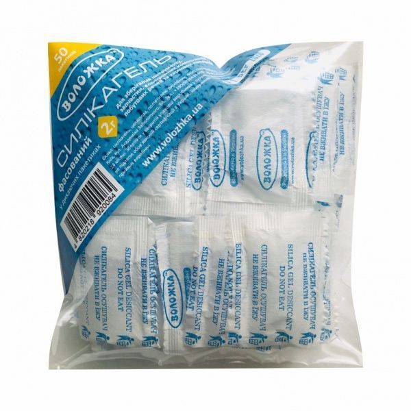 Вологопоглинач ВОЛОЖКА Силікагель фасований 50 шт.