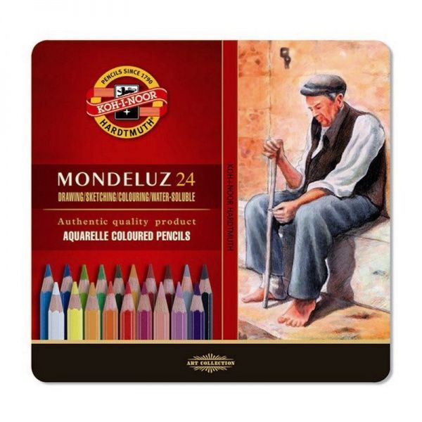 Олівці акварельні Mondeluz 24 шт. 3724 Koh-i-Noor