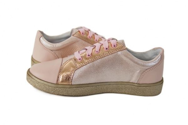 Кеди дитячі Мальви р.37 рожевий із золотим Ш-437 B 