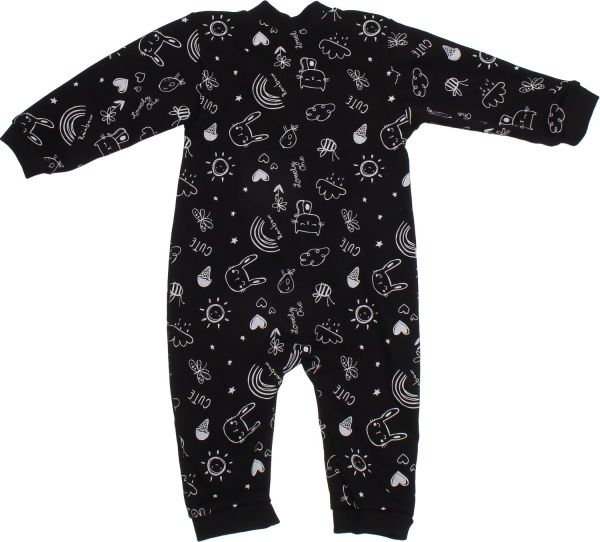 Комбінезон Маленькие люди 3101-110 р.62-68 чорний із білим 